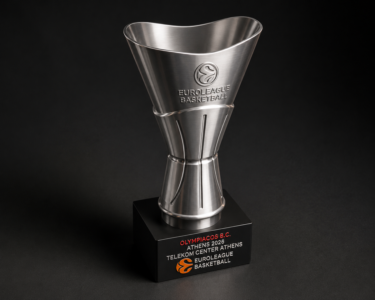 Olympiacos 2026 EuroLeague Championship Trophy Replica
