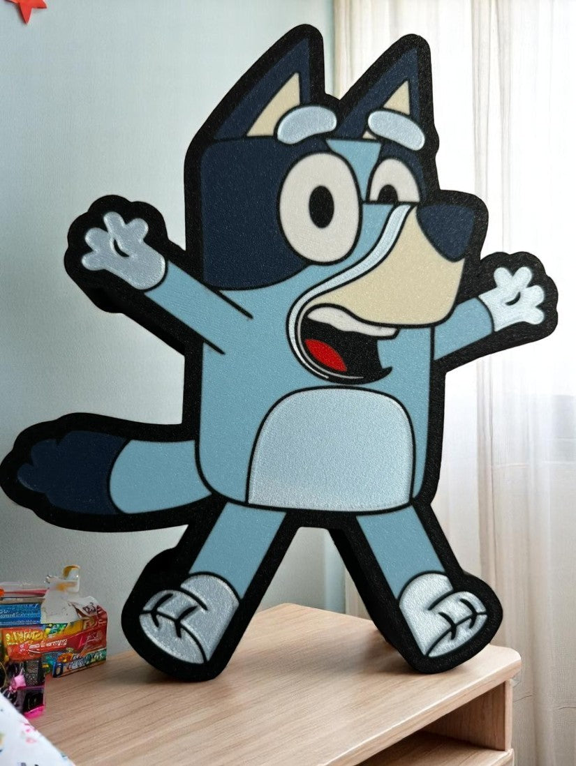 Bluey 3D LED USB Night Light - Disney-Inspired Kids Room Decor Lamp