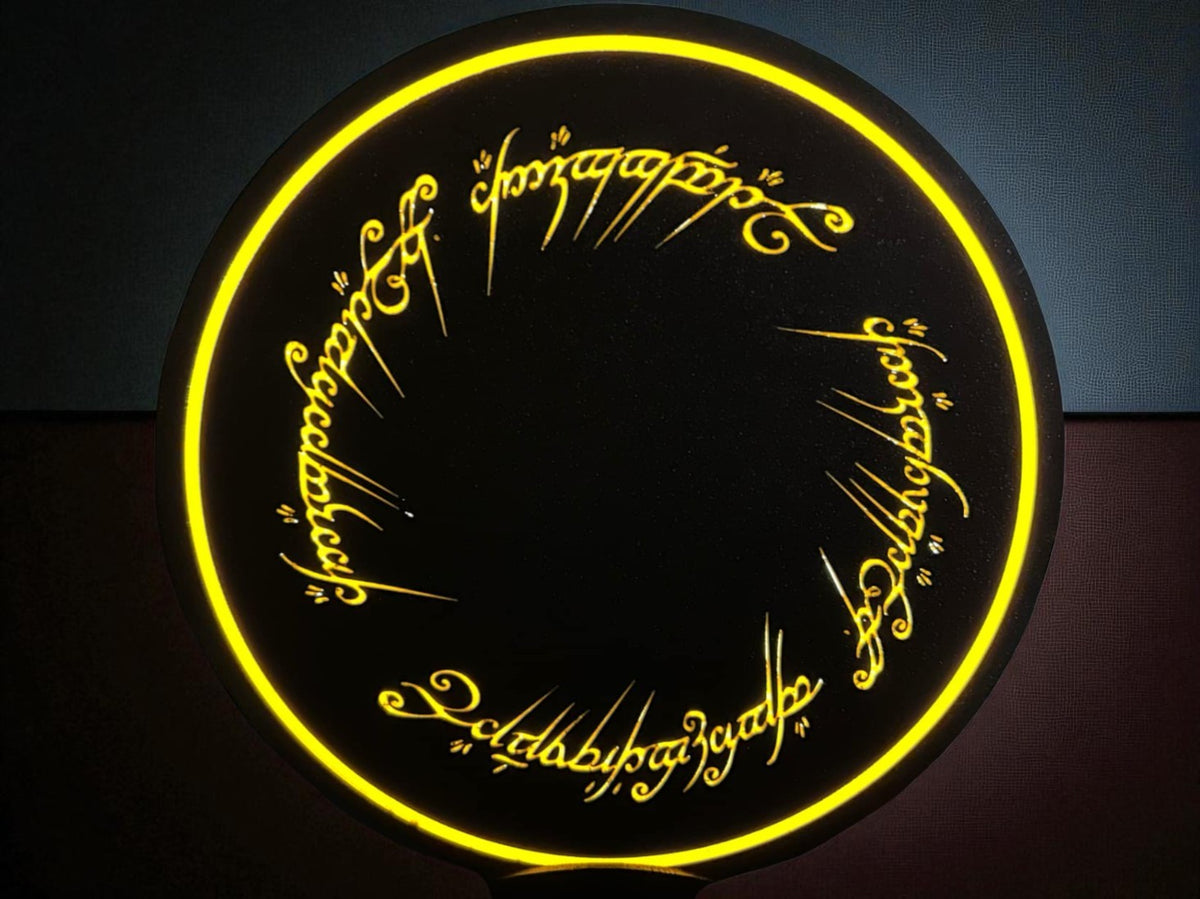 The One Ring Lightbox – Illuminated Fan Art Inspired by The Lord of the Rings