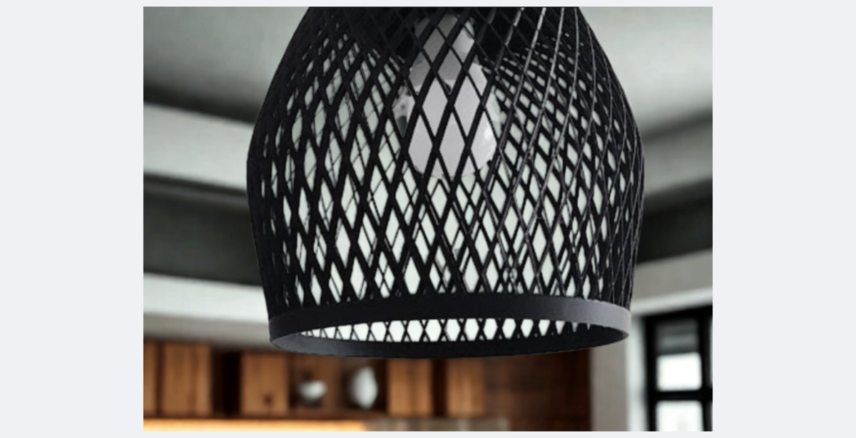Industrial Mesh Elegance – Premium Pendant Lamp / Μοντέρνο Βιομηχανικό Φωτιστικό Οροφής