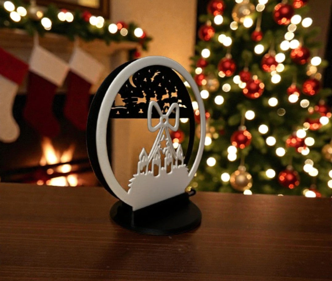 Christmas Holiday Ornament “Winter Candle Sky”