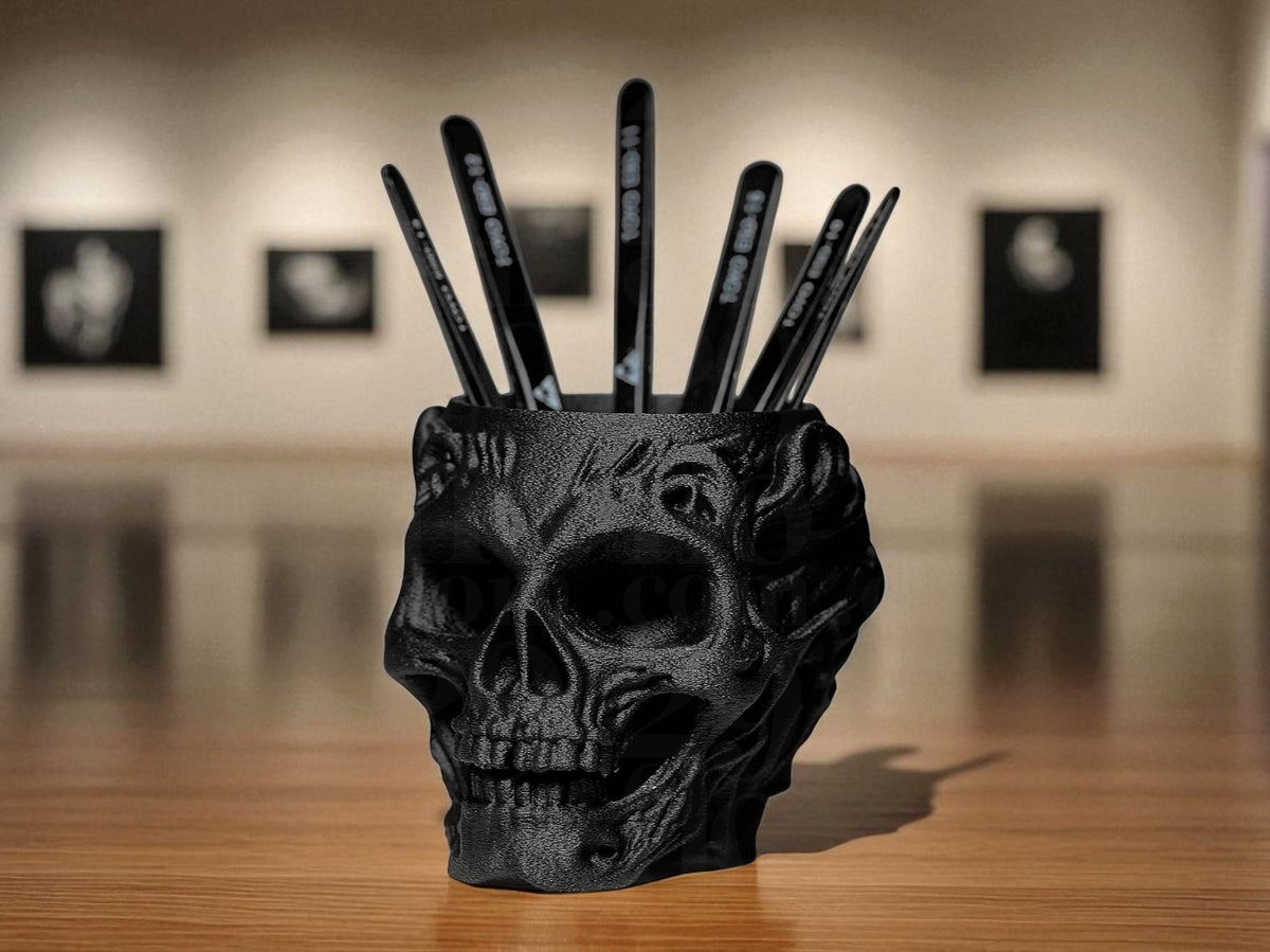 Skull Pencil Holder – Dark Cool Vibes for Your Desk