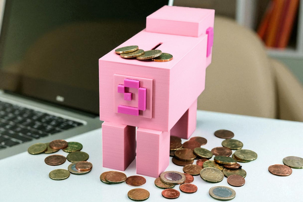 Κουμπαράς Minecraft Piggy – Το πιο γλυκό γουρουνάκι για τις οικονομίες σου