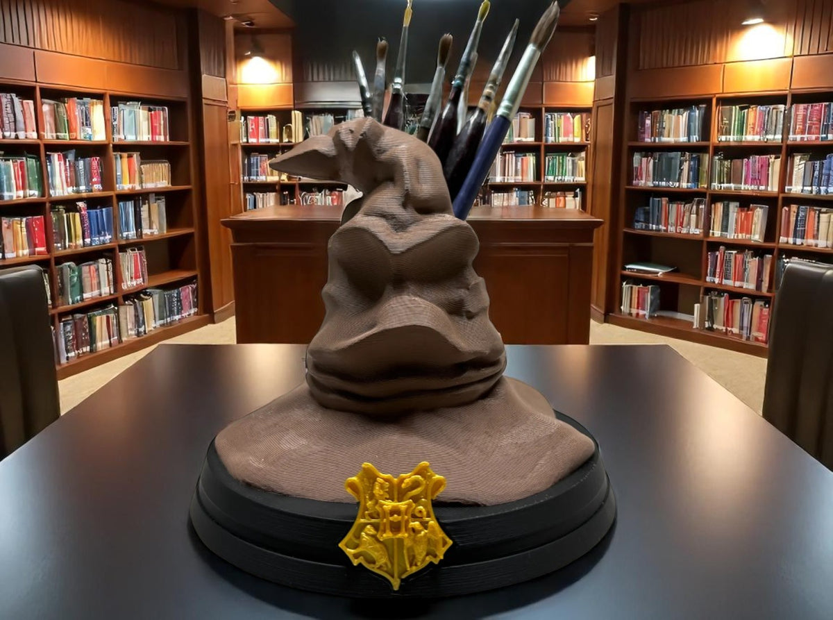 Sorting Hat Pencil Holder – 3D Printed Harry Potter Fan Art | Collectible Wizard Desk Organizer
