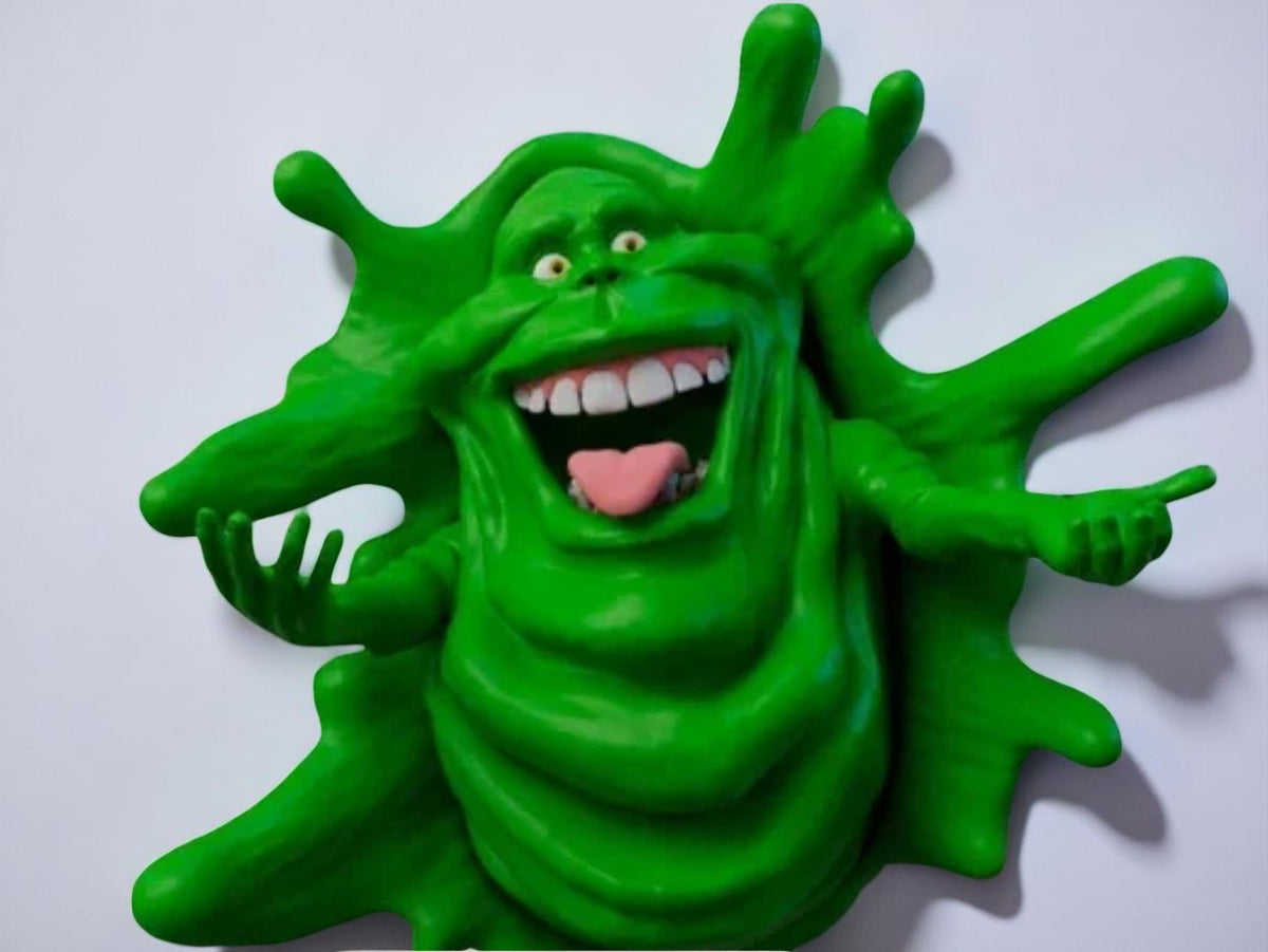 Slimer Wall Mount – 3D Printed Ghostbusters Fan Art Decor | Geeky Horror Display