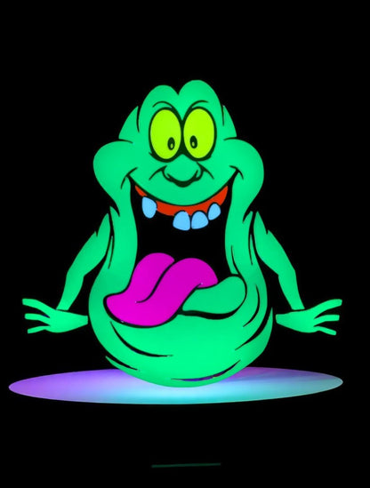 Slimer LED Lightbox – Λάμπα Ghostbusters Fan Art | Retro Glow Decor