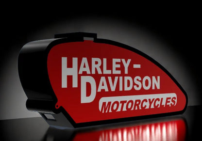 Harley-Davidson Tank Logo 3D Printed Lightbox – Retro Fan Art Lamp