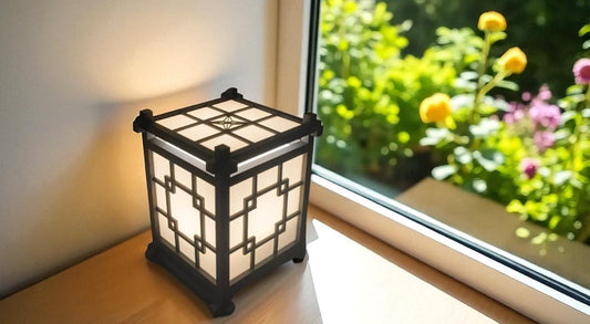 3D Printed Table Lamp – Shoji Minimalist Harmony