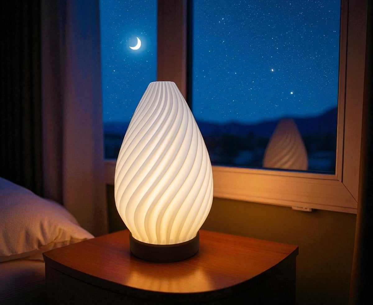 Modern Elegant Spiral Ambient Table Lamp