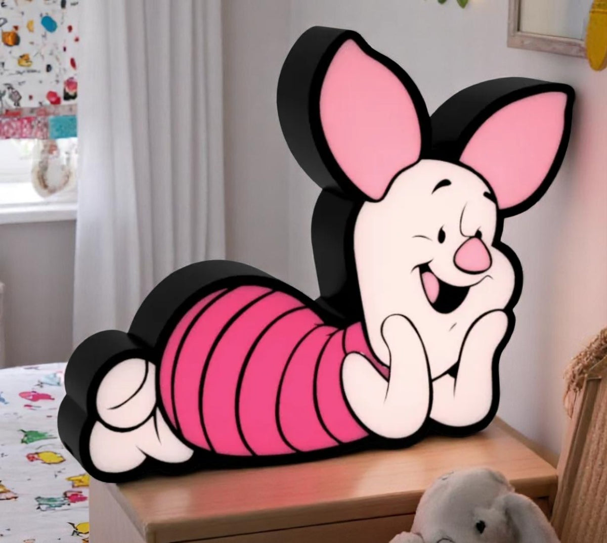 3D Piglet LED Decorative Lamp - USB Night Light from Winnie the Pooh