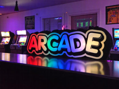 Φωτιστικό Lightbox "ARCADE" 3D Printed – Πολύχρωμο Retro Design 