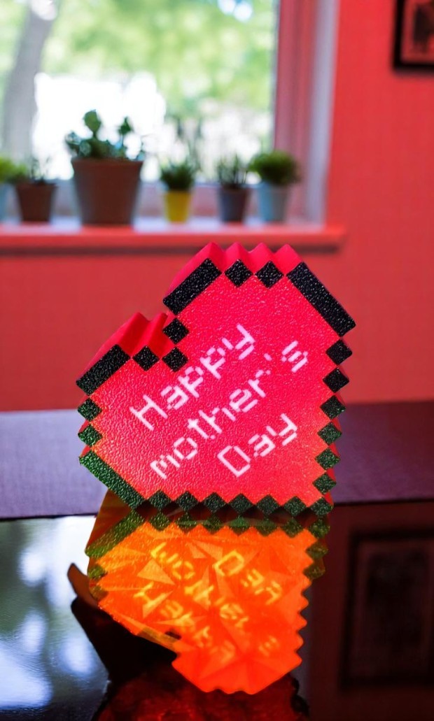Illuminate Your Love: 3D Printed "Happy Mother's Day" USB Lamp