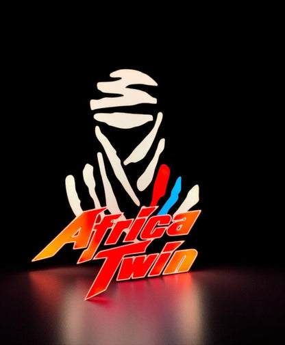 Φωτιζόμενο Διακοσμητικό Lightbox "Africa Twin Rider" –  Fan Art
