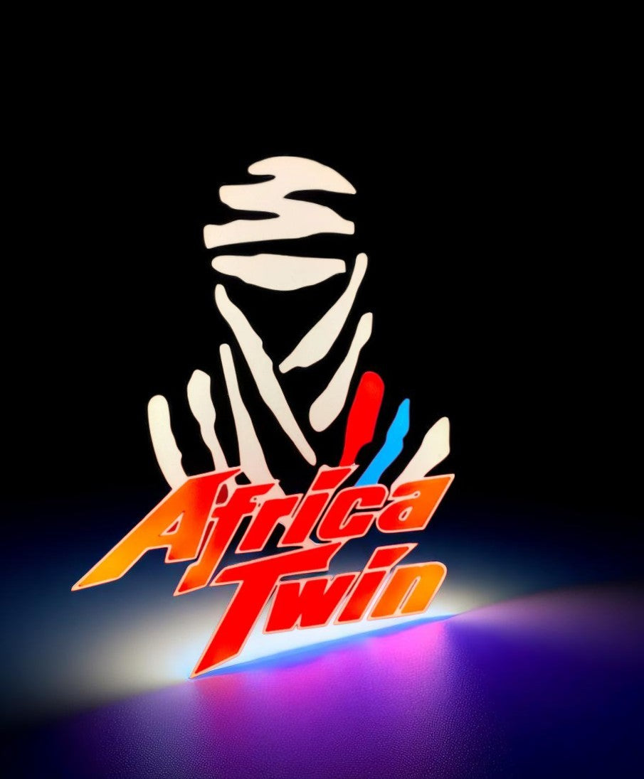 Φωτιζόμενο Διακοσμητικό Lightbox "Africa Twin Rider" –  Fan Art