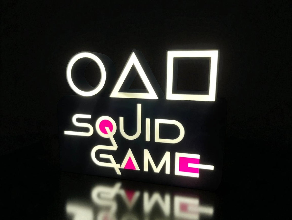 Φωτιζόμενο  Lightbox “Squid Game” – Pop Culture Fan Art Διακόσμηση