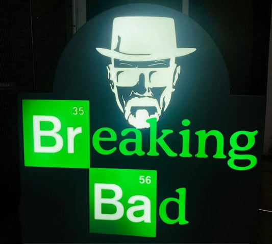 Φωτιζόμενο  Lightbox “Breaking Bad” – Fan Art Διακόσμηση με Χημική Ακρίβεια