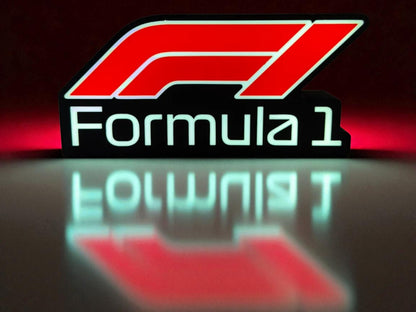 Formula 1 Fan Art Lightbox |  LED Racing Decor