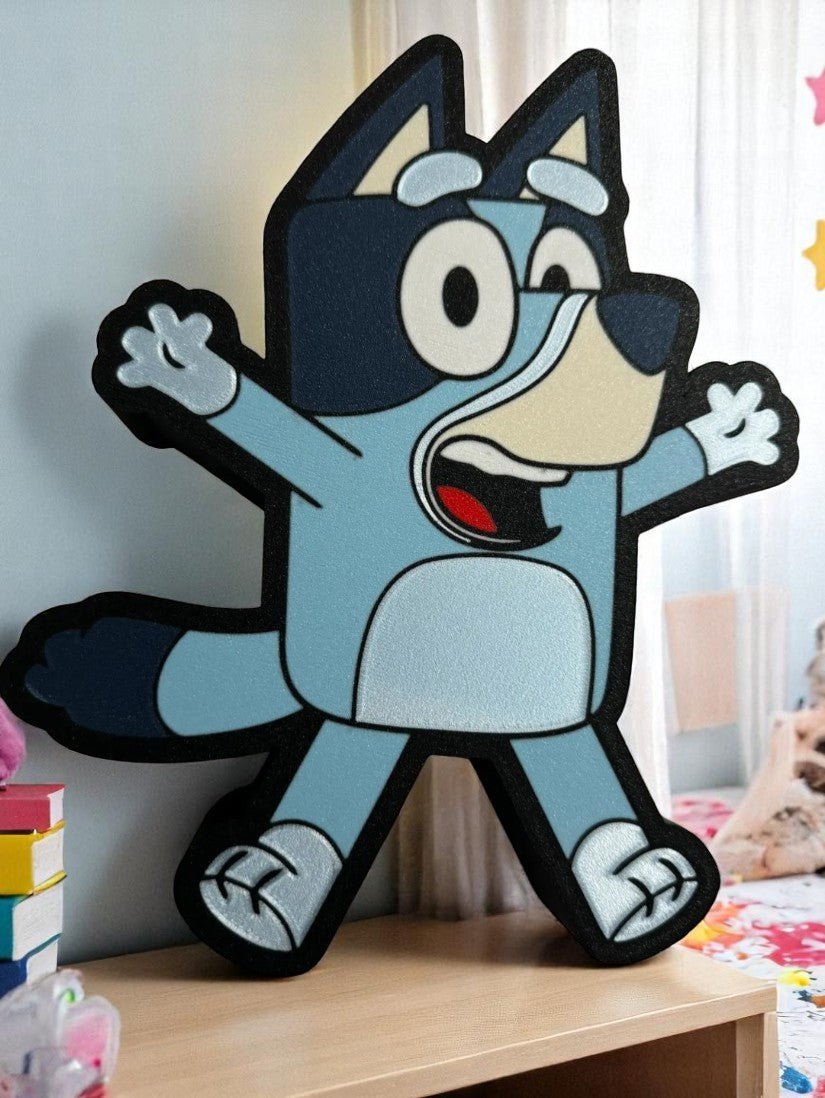 Bluey 3D LED USB Night Light - Disney-Inspired Kids Room Decor Lamp