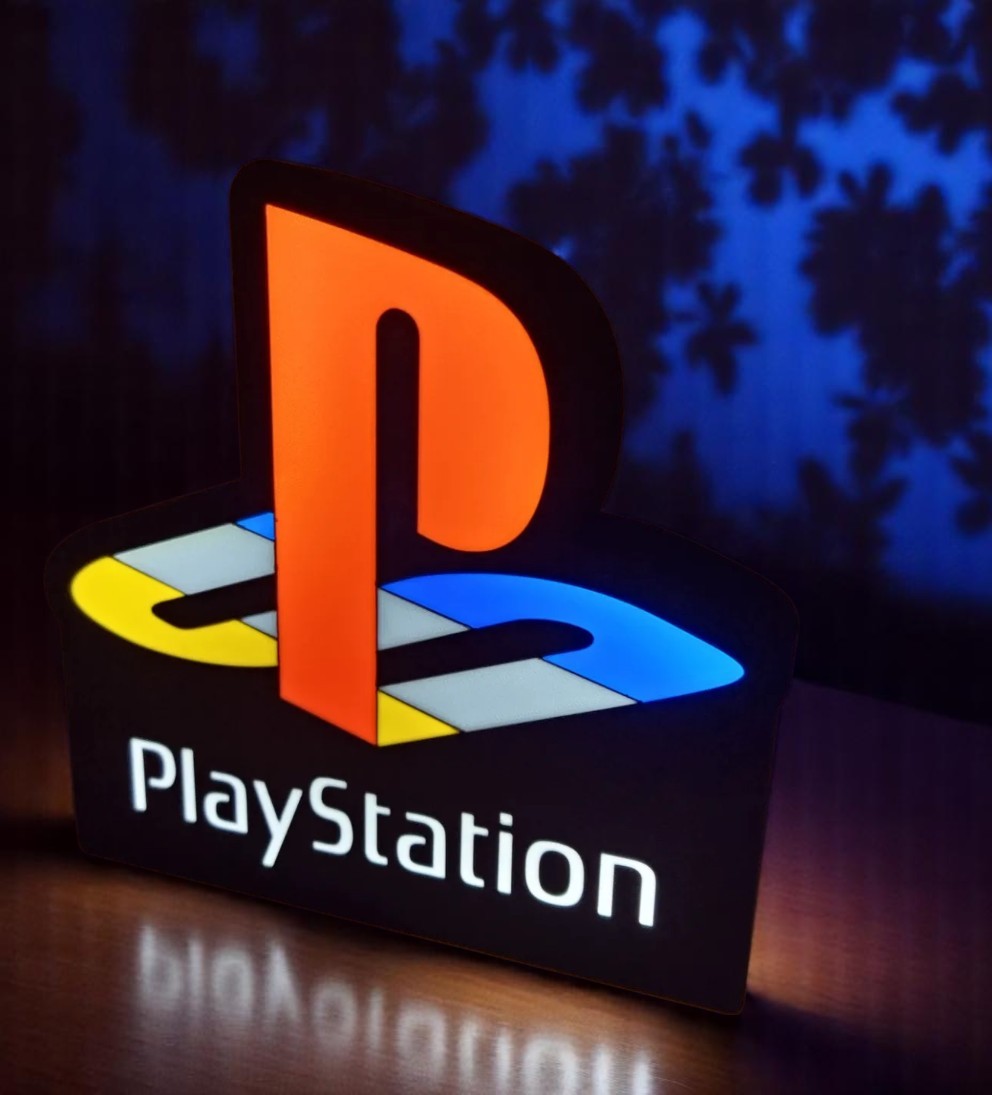 Φωτιστικό Lightbox "PlayStation" 3D Printed – Κλασικό Gaming Logo