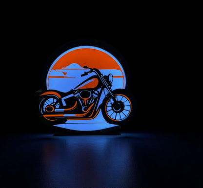  Harley Fan Art –  Φωτιζόμενο Διακοσμητικό Μοτοσυκλέτας