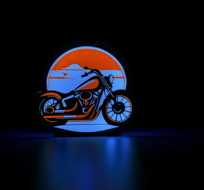  Harley Fan Art –  Φωτιζόμενο Διακοσμητικό Μοτοσυκλέτας