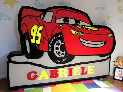 Lightning McQueen 3D LED USB Night Light - Personalized Name Base - Disney Pixar Cars