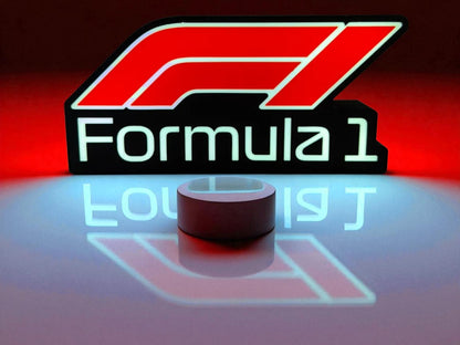 Formula 1 Fan Art Lightbox |  LED Racing Decor