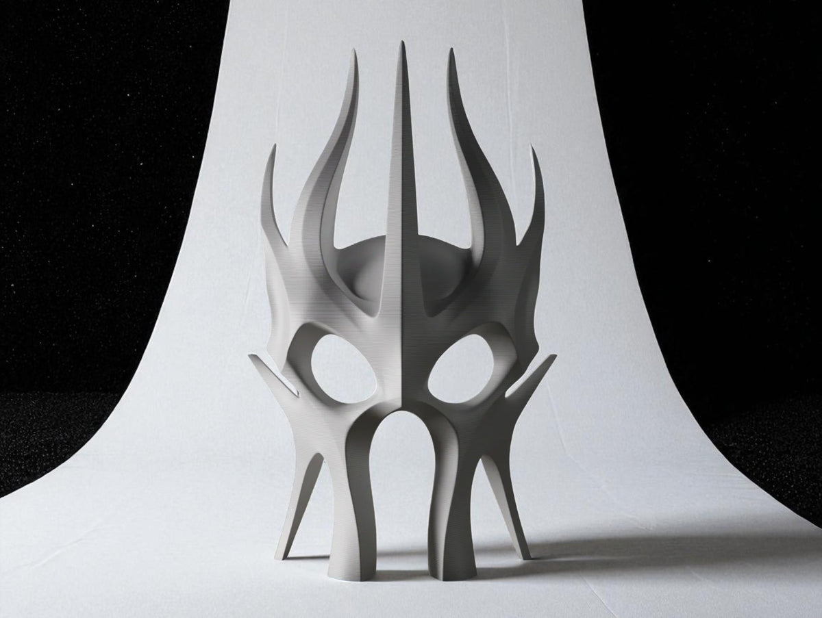 3D Printed Dark Power Mask | Fan Art Decoration Inspired by The Lord of the Rings