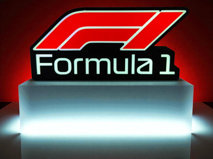 Formula 1 Fan Art Lightbox |  LED Racing Decor