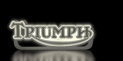 Triumph Vintage Logo 3D-Printed Lightbox – Classic Fan-Art Lamp