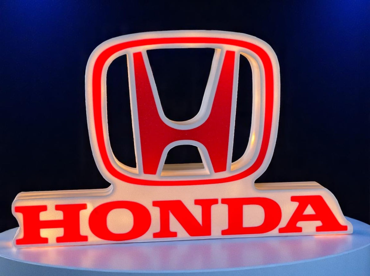 HONDA Car Logo 3D Printed Lightbox – Iconic Fan Art Lamp for Auto Enthusiasts