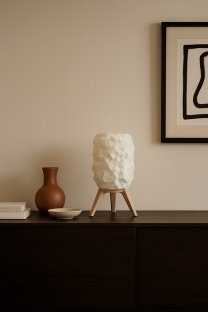 Minimal Cozy Lamp - Μοντέρνο Γεωμετρικό Φωτιστικό με Ζεστό Φως | Ιδανικό για Κομοδίνο & Σαλόνι