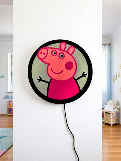 Peppa Pig Wall Lamp with USB Cable