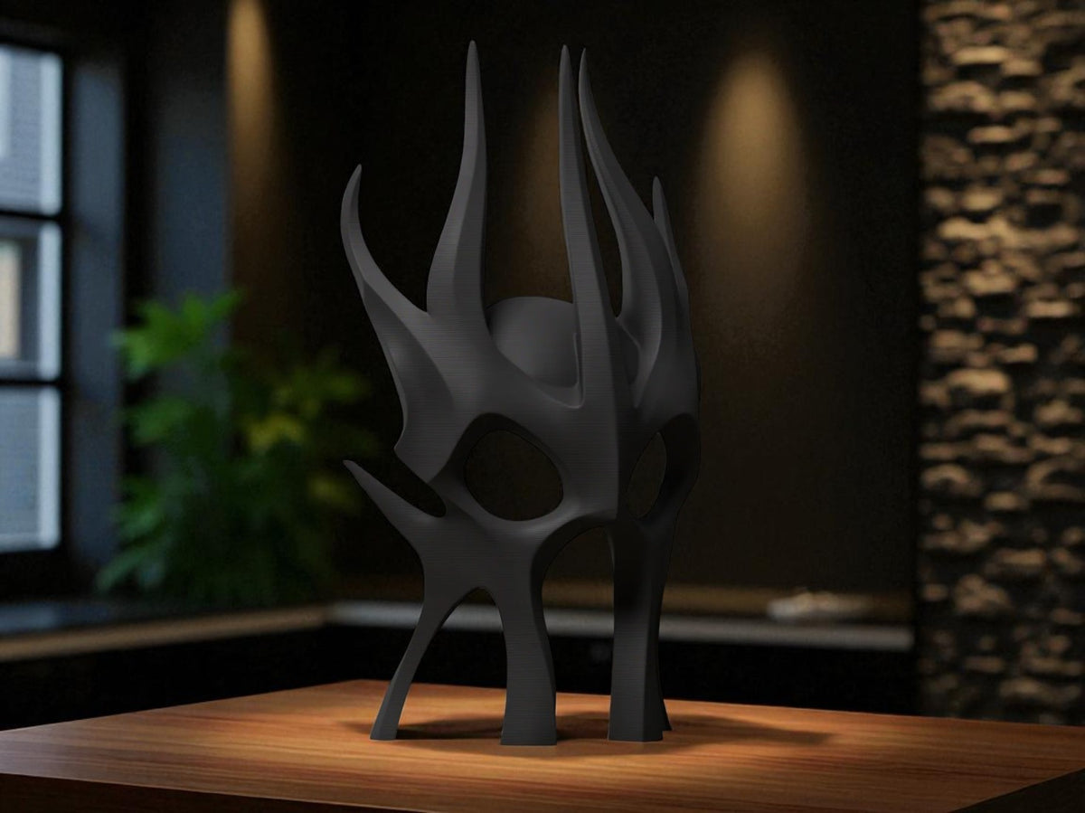 3D Printed Dark Power Mask | Fan Art Decoration Inspired by The Lord of the Rings
