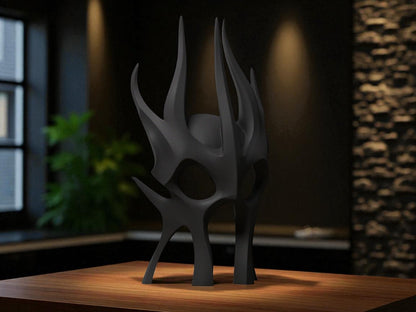 3D Printed Dark Power Mask | Fan Art Decoration Inspired by The Lord of the Rings