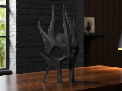 3D Printed Dark Power Mask | Fan Art Decoration Inspired by The Lord of the Rings