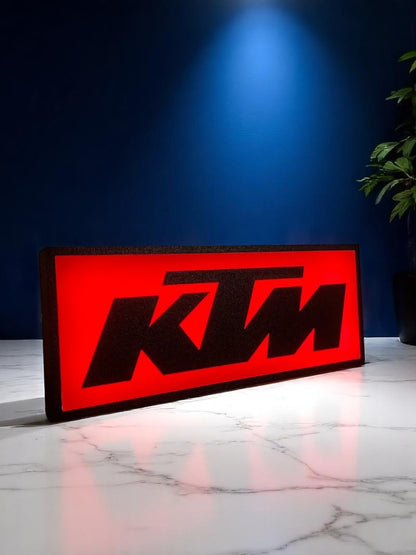 Φωτεινό Lightbox KTM Racing – Ready-to-Race Fan Art Διακοσμητικό