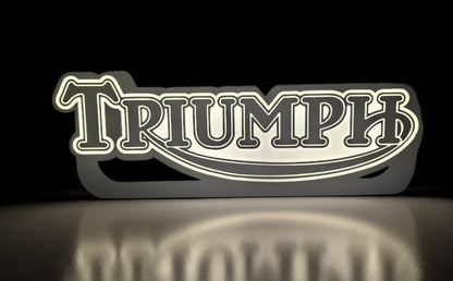 Triumph Vintage Logo 3D-Printed Lightbox – Classic Fan-Art Lamp