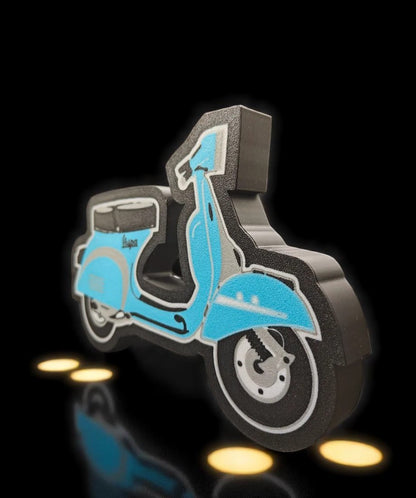 Vintage Vespa Scooter 3D-Printed Lightbox – Retro Fan-Art Lamp