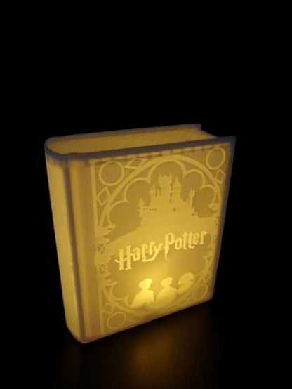 Harry Potter Book Light – 3D Printed Fan Art Lightbox | Magical Hogwarts-Inspired Decor