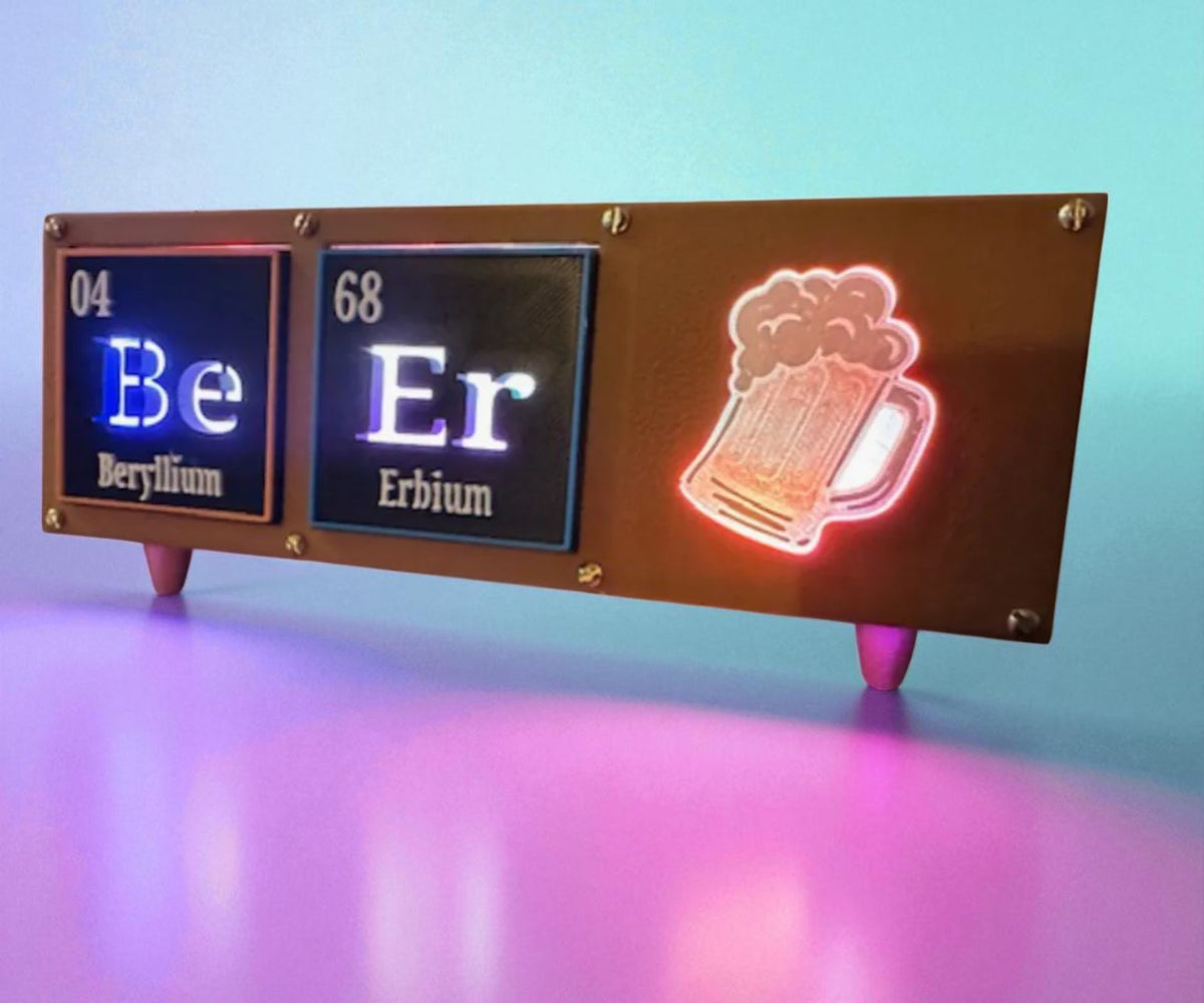 “BeEr Chemistry Light” – 3D Printed Lightbox