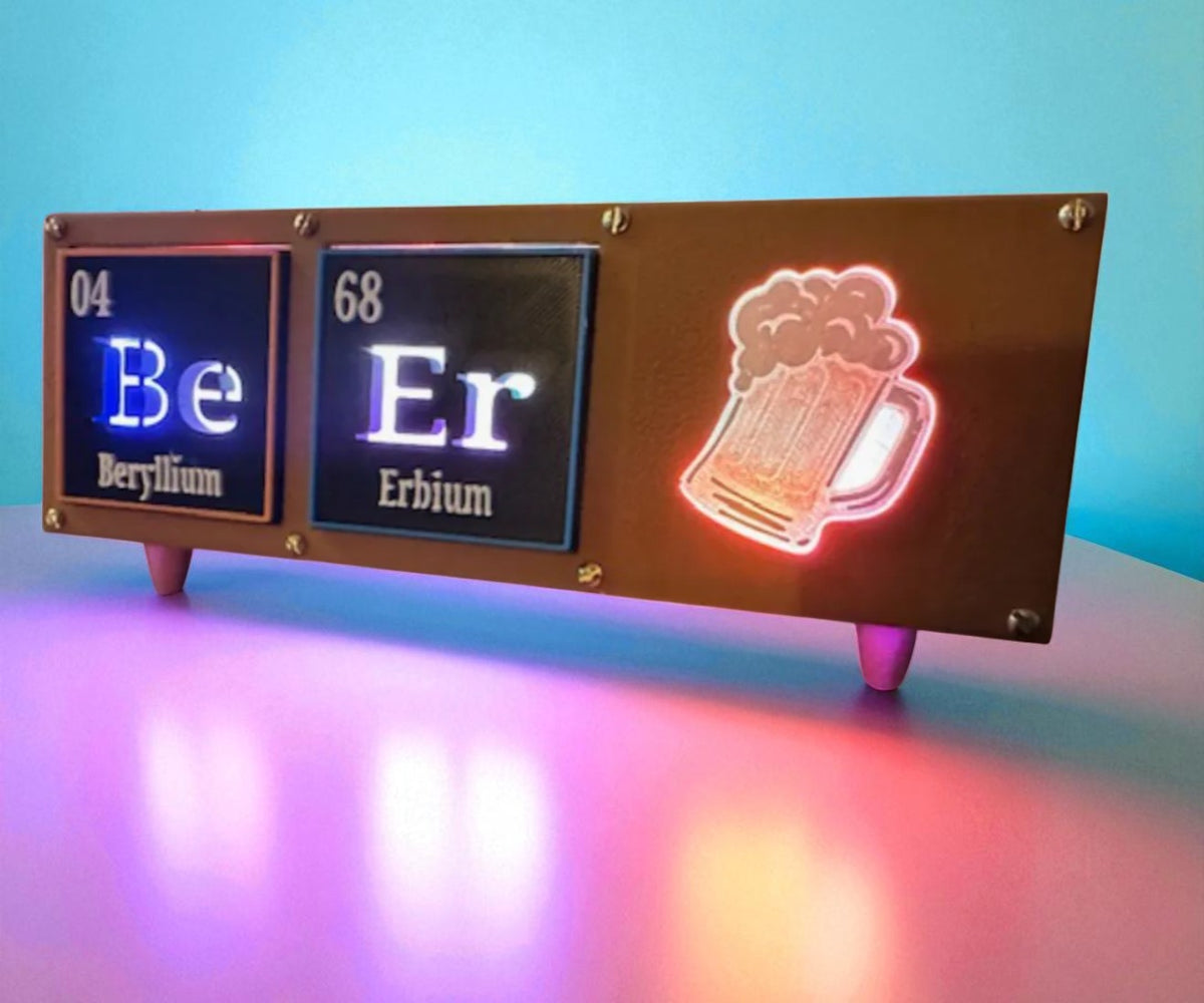 “BeEr Chemistry Light” – 3D Printed Lightbox