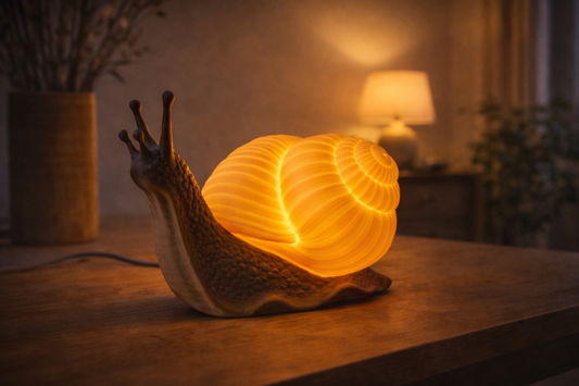 Glow Snail Table Lamp – Whimsical Animal Shell Mood Light | Unique Nursery & Bedroom Decor