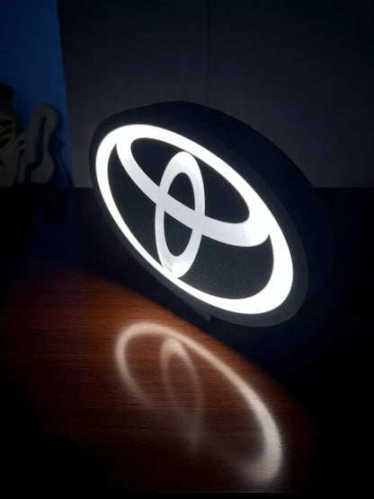 Toyota Oval Logo 3D-Printed Lightbox – Sleek Fan-Art Lamp