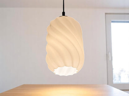Twisted Organic 3D Printed Pendant Light