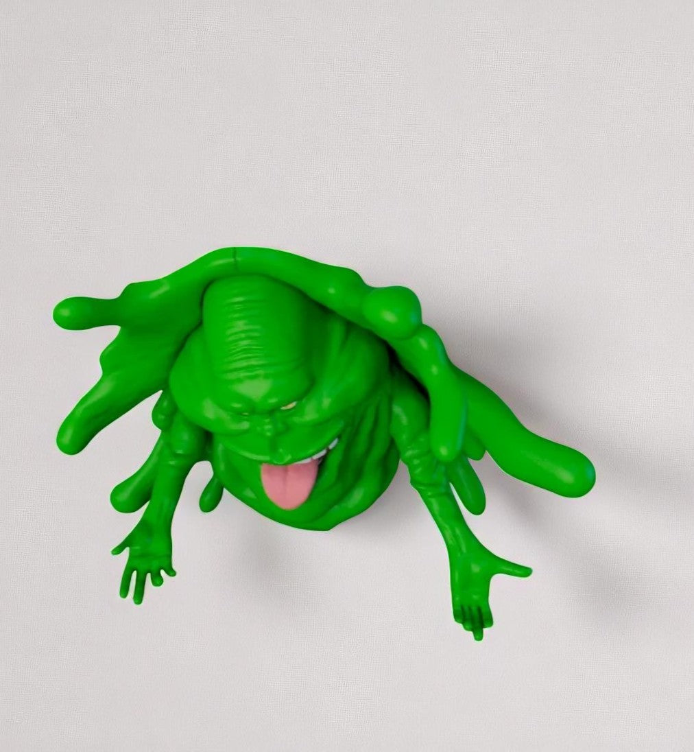 Slimer Wall Mount – 3D Printed Ghostbusters Fan Art Decor | Geeky Horror Display