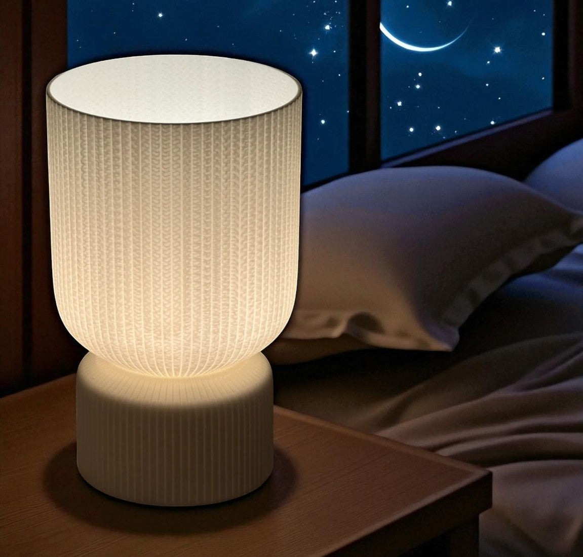 Minimalist Knit Texture –  Table Lamp