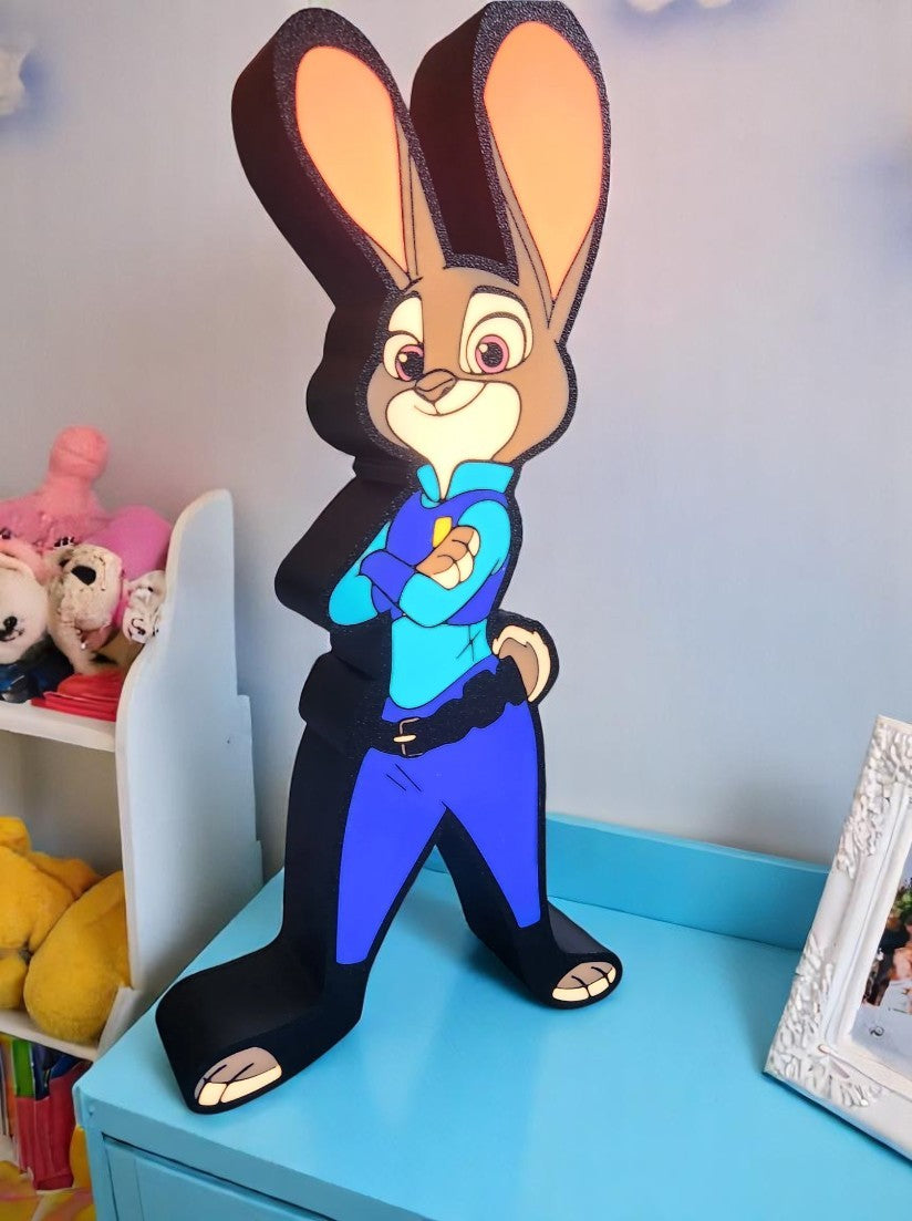 Zootopia 3D Printed Lamp - Light Up Your Room with Your Favorite Heroine!