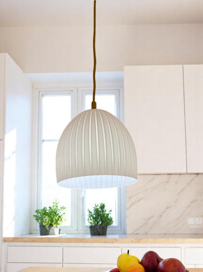 Ribbed 3D Printed Ceiling Lamp "Nordic Dome"