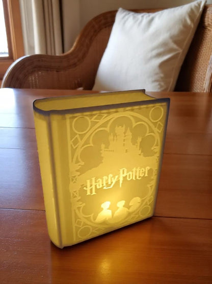 Harry Potter Book Light – 3D Printed Fan Art Lightbox | Magical Hogwarts-Inspired Decor